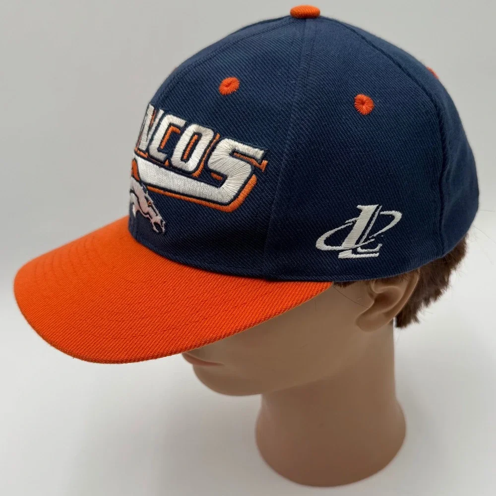 Denver Broncos NFL Hat Logo Athletic Baseball Cap Orange Blue Snapback‎ OSFA Vtg